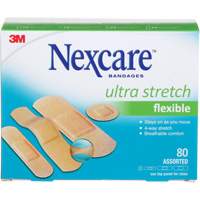 Nexcare Ultra Stretch Bandages, Assorted, Plastic, Non-Sterile Sécurité Médic