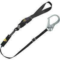 V-Series Utility Energy Absorbing Lanyard, 6', Rebar Hook Center, Snap Hook Leg Ends, Nylon Sécurité Médic