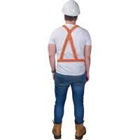 Traffic Harness, High Visibility Orange, Silver Reflective Colour, Medium Sécurité Médic