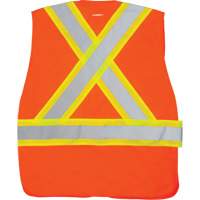CSA-Compliant High-Visibility Surveyor Vest, High Visibility Orange, 2X-Large, Polyester Sécurité Médic