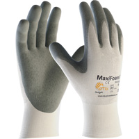 Gants en tricot sans couture de qualit&eacute; sup&eacute;rieure ATG MaxiFoam, Grand, R&ecirc;vetement Nitrile, Calibre 15, Enveloppe en Nylon Sécurité Médic