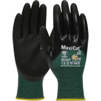Gants r&eacute;sistants aux coupures dans un milieu de travail huileux ATG MaxiCut, Taille Grand, Calibre 15, Rev&ecirc;tement Nitrile, Enveloppe en Fil technique, ASTM ANSI niveau A2/EN 388 niveau 3/EN 388 niveau B Sécurité Médic