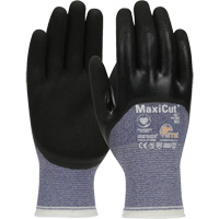 Gants r&eacute;sistants aux coupures dans un milieu de travail huileux ATG MaxiCut, Taille Grand, Calibre 15, Rev&ecirc;tement Nitrile, Enveloppe en Fil technique, ASTM ANSI niveau A3/EN 388 niveau 4/EN 388 niveau C Sécurité Médic