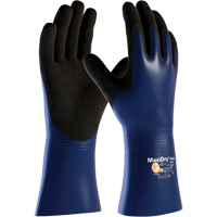 Gants r&eacute;sistant aux produits chimiques et aux coupures ATG MaxiDry Plus, Grand, R&ecirc;vetement Nitrile, Enveloppe en Nylon/&eacute;lasthanne Sécurité Médic