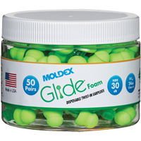 Glide&reg; Foam Earplugs, Bulk - Canister Sécurité Médic