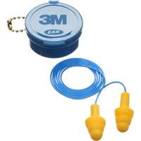Bouchons d'oreilles pr&eacute;moul&eacute;s E-A-R Ultrafit, Avec cordon, Paire - Boîtier en plastique, 25 dB NRR, Taille unique Sécurité Médic