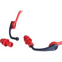 Replacement Banded Flanged Ear Plugs, 25 dB NRR, One-Size Sécurité Médic