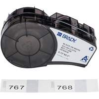 Aggressive Adhesive Multi-Purpose Labels with Ribbon, Black Sécurité Médic