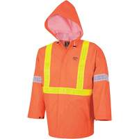 R85 Ensemble imperm&eacute;able de s&eacute;curit&eacute; 3 pi&egrave;ces ignifuge Element FR, Petit, Orange haute visibilit&eacute; Sécurité Médic