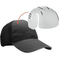 Skullerz 8946 Standard Baseball Cap with Bump Cap Insert, Black Sécurité Médic