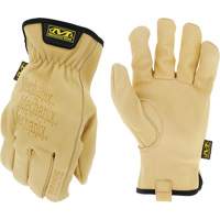 Driver's Work Gloves, 8, Grain Cowhide Palm Sécurité Médic
