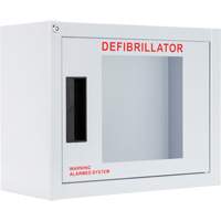Armoire compacte standard pour DEA avec alarme, Philips/Defibtech/Heartsine Pour, Non m&eacute;dical Sécurité Médic