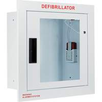Grande armoire enti&egrave;rement encastr&eacute;e avec alarme, Zoll AED Plus/Zoll AED 3/Cardio-Science/Physio-Control Pour, Non m&eacute;dical Sécurité Médic