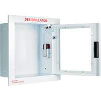 Grande armoire enti&egrave;rement encastr&eacute;e avec alarme, Zoll AED Plus/Zoll AED 3/Cardio-Science/Physio-Control Pour, Non m&eacute;dical Sécurité Médic