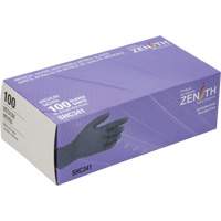 Medical Grade Disposable Gloves, Medium, Nitrile, 6-mil, Powder-Free, Black, Class 2 Sécurité Médic