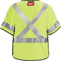 Gilet de s&eacute;curit&eacute; &agrave; maille d&eacute;tachable, Noir/Jaune lime haute visibilit&eacute;, Moyen/Petit Sécurité Médic