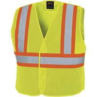 598P Veste de s&eacute;curit&eacute; &agrave; maille d&eacute;tachable, Jaune lime haute visibilit&eacute;, Moyen/Petit, Polyester Sécurité Médic