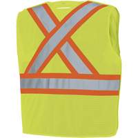 598P Veste de s&eacute;curit&eacute; &agrave; maille d&eacute;tachable, Jaune lime haute visibilit&eacute;, Moyen/Petit, Polyester Sécurité Médic