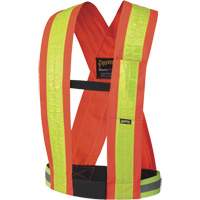 5593 Safety Sash, High Visibility Orange, Yellow Reflective Colour, One Size Sécurité Médic