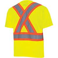6991 Chandail de s&eacute;curit&eacute; en il-de-perdrix, Polyester, 3T-Grand, Jaune lime haute visibilit&eacute; Sécurité Médic