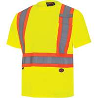 6991 Chandail de s&eacute;curit&eacute; en il-de-perdrix, Polyester, 3T-Grand, Jaune lime haute visibilit&eacute; Sécurité Médic