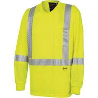 6905A Chandail de s&eacute;curit&eacute; &agrave; manches longues ultra respirant et ultra frais, T-petit, Jaune lime haute visibilit&eacute; Sécurité Médic