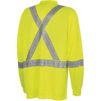 6905A Chandail de s&eacute;curit&eacute; &agrave; manches longues ultra respirant et ultra frais, T-petit, Jaune lime haute visibilit&eacute; Sécurité Médic