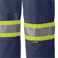 6003P Pantalon de s&eacute;curit&eacute; routi&egrave;re, Polyester, T-petit, Bleu marin Sécurité Médic