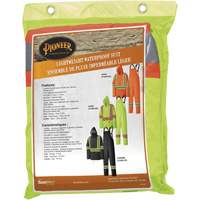 5599 Combinaison de pluie imperm&eacute;able et l&eacute;g&egrave;re, Polyester/PVC, T-petit, Jaune lime haute visibilit&eacute; Sécurité Médic