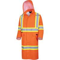 5630 Manteau long imperm&eacute;able The Rock 300D, Polyester, Petit, Orange haute visibilit&eacute; Sécurité Médic