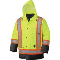 5021BB Waterproof 7-in-1 Parka, High Visibility Lime-Yellow, X-Small Sécurité Médic