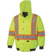 5023 Waterproof 7-in-1 Bomber Jacket, Polyester, High Visibility Lime-Yellow, Small Sécurité Médic
