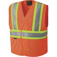6914A Veste de s&eacute;curit&eacute; ignifug&eacute;e, Orange haute visibilit&eacute;, Moyen/Petit, Polyester Sécurité Médic