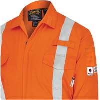 7702BB FR-Tech&reg; 2-Tone Safety Coverall, Size 36, Navy Blue/Orange, 10 cal/cm² Sécurité Médic