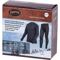 D2200A Ensemble de sous-v&ecirc;tements &agrave; s&eacute;chage rapide et &eacute;vacuation de l'humidit&eacute; de premi&egrave;re qualit&eacute;, Hommes, T-petit, Noir Sécurité Médic