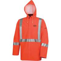 576J Veste de pluie ignifuge haute visibilit&eacute;, Petit, Orange haute visibilit&eacute; Sécurité Médic