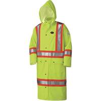 5897 Manteau long imperm&eacute;able et ignifuge, Grand, Jaune lime haute visibilit&eacute; Sécurité Médic
