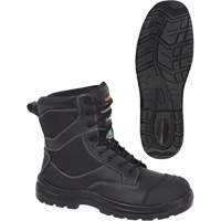 1050 Bottes de s&eacute;curit&eacute; composites noires, Cuir, Taille 14, Imperm&eacute;able Sécurité Médic