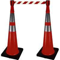 2308 Traffic Cone Topper with 10' Barricade Tape Sécurité Médic