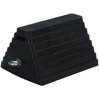 298 Double-Sided Wheel Chock, 6" x 8", Black Sécurité Médic