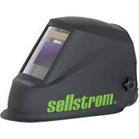 WHM2000 Advantage Plus Series ADF Welding Helmet, 3.94" L x 2.36" W View Area, Black/Green Sécurité Médic