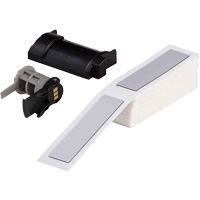 Raised Panel Labels, Polyester, 1" L x 4" H, White Sécurité Médic
