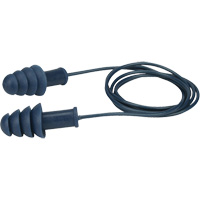 Metal-Detectable Reusable TPR Earplugs, Corded, Bulk - Box, 27 dB NRR, One-Size Sécurité Médic
