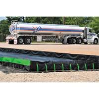 Berme Ultimate Copolymer 2000 Ultra-Containment Berm, Capacit&eacute; 179 gal. US, 4' la x 6' lo x 12" h, Support &agrave; charni&egrave;re Sécurité Médic