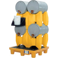 Syst&egrave;me de confinement Ultra-Drum sans drain pour 4 barils, 53" lo x 53" la x 77,8" ha, 3000 gal. US Capacit&eacute; Sécurité Médic