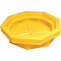 Ultra-Drum Tray sans grille, 32" lo x 32" la x 8,1" h, Cap. de d&eacute;versement 22,8 gal. US Sécurité Médic