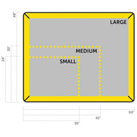 Petit tampon Ultra-Filter, Capacit&eacute; 0,8 gal. US, 2,5' la x 2' lo x 3" h, Paroi en mousse Sécurité Médic