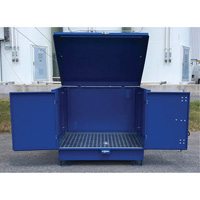Ultra-Hard Top S4 Steel Spill Pallet, 61" L x 54.4" W x 52" H, 4700 lbs. Load Capacity Sécurité Médic
