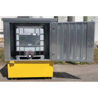 Steel Ultra-IBC Hard Top, 71.1" L x 83.1" W x 66.3" H, 5640 lbs. Load Capacity Sécurité Médic