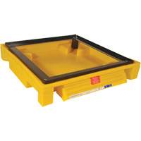 Single Drum Ultra-Safety Cabinet Bladder System, 37,8" lo x 37,8" la x 6,3" h, Capacit&eacute; de charge 1500 lb Sécurité Médic